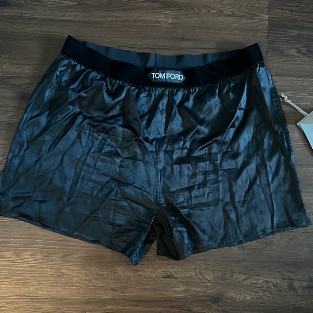 Women Tom Ford Black Satin Shorts